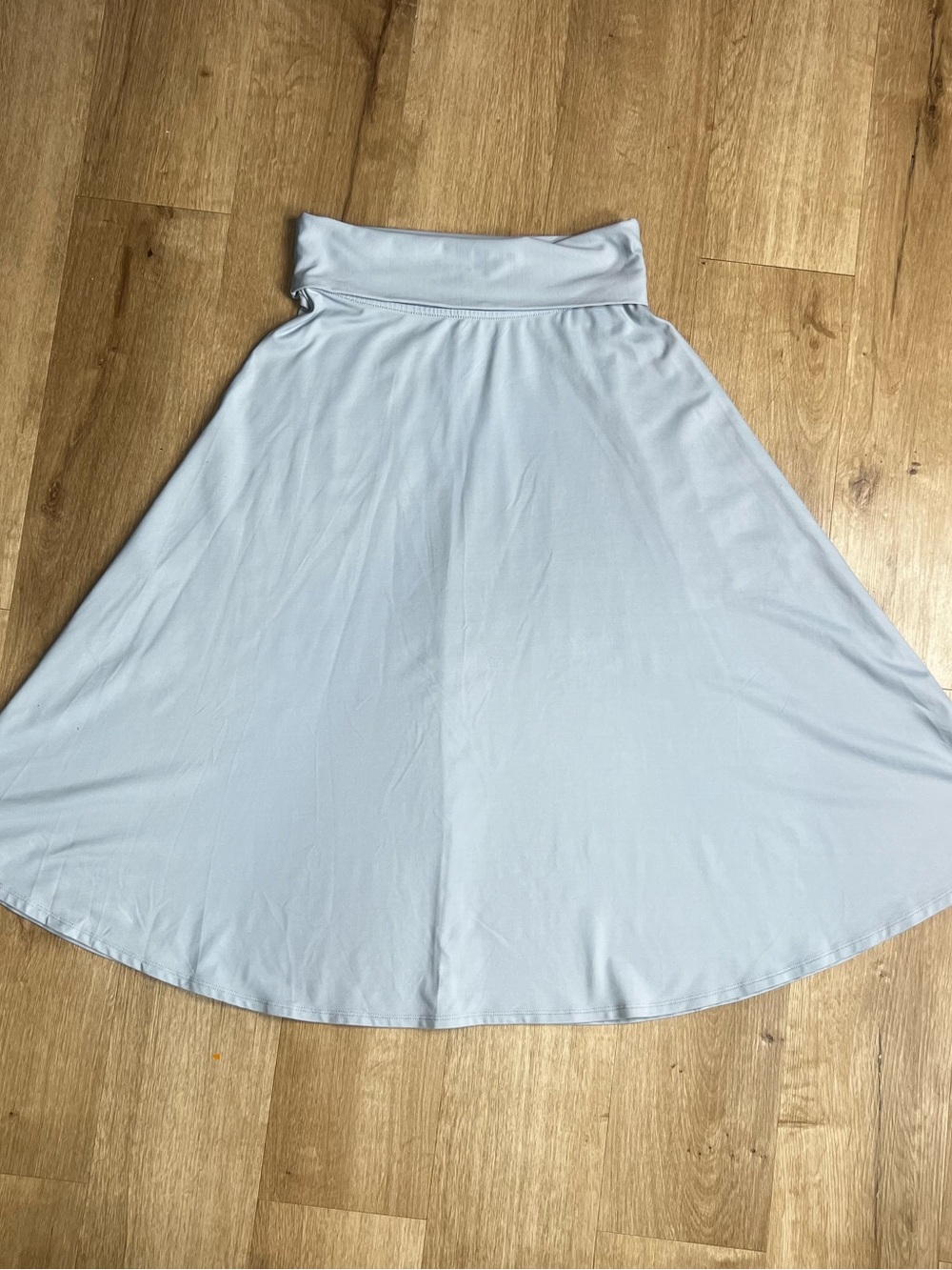 Patagonia Women's Gray Pull-On Fold Over Waist Line Long Skirt Size S Spandex